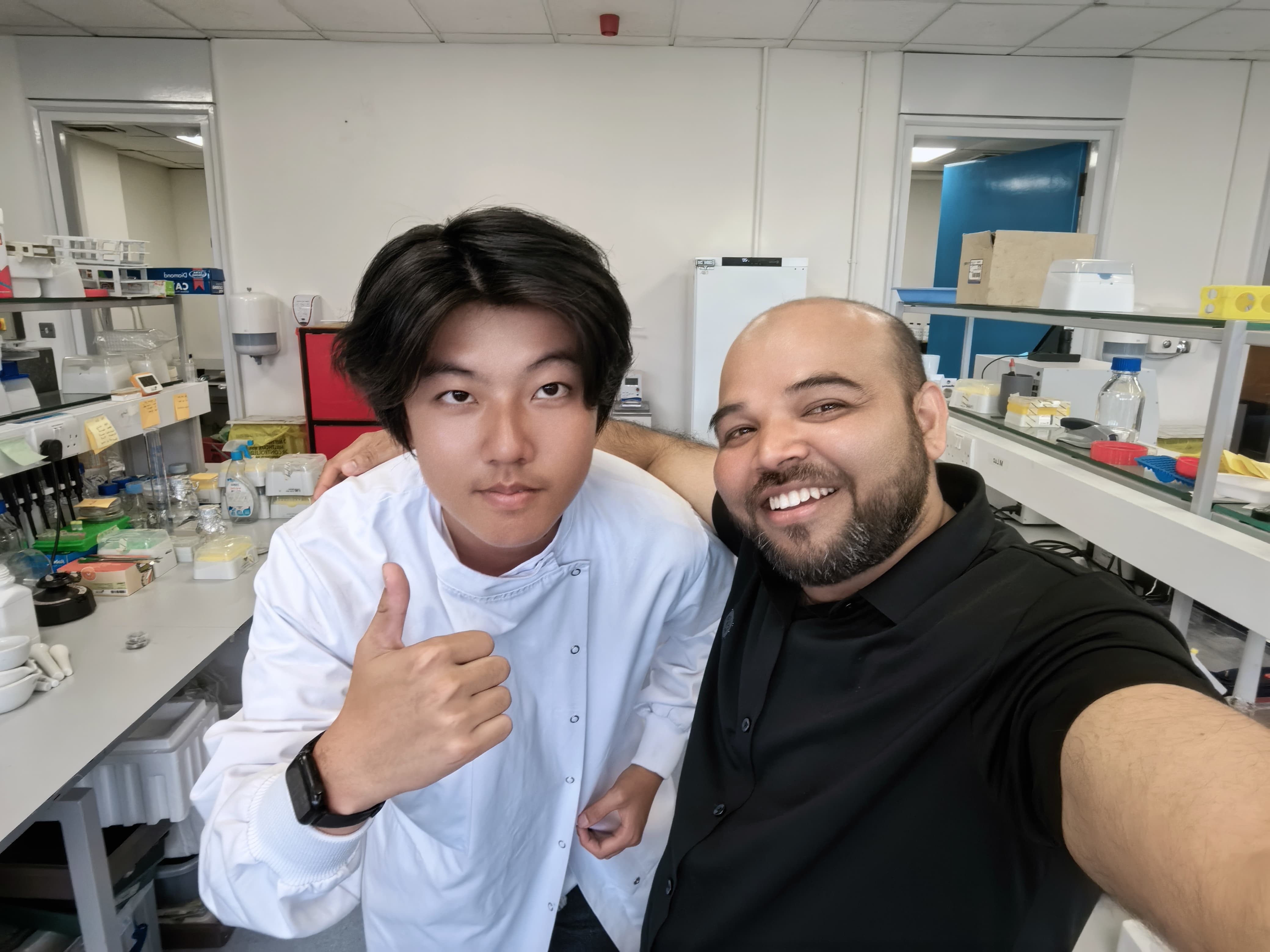 Dr. Faheem with Jun Liao